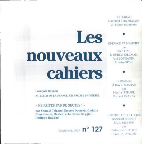 Les Nouveaux Cahiers N°127 (Printemps  1997)